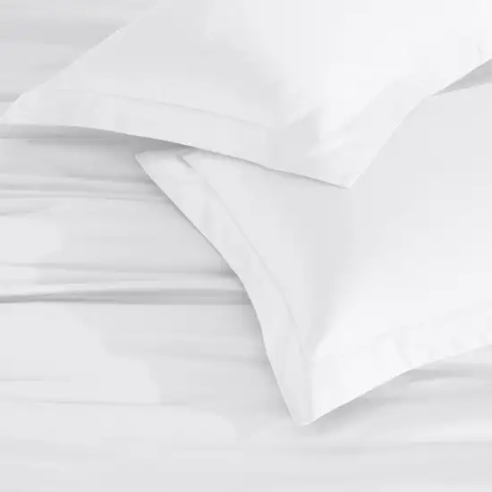 White Queen Cotton Blend Washable Duvet Cover Set Photo 3