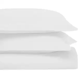 Photo of White Queen Cotton Blend Washable Duvet Cover Set