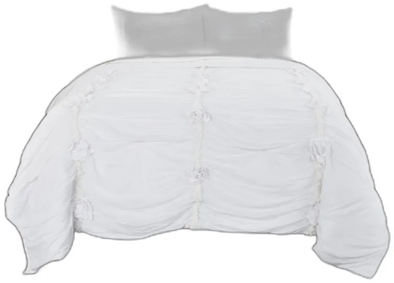 Queen 100% Cotton 300 Thread Count Machine Washable Down Alternative Comforter Photo 1