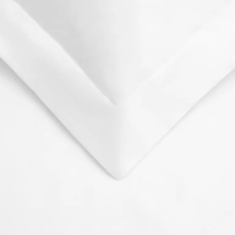 White Queen Cotton Washable Duvet Cover Set With Two Shams Photo 5