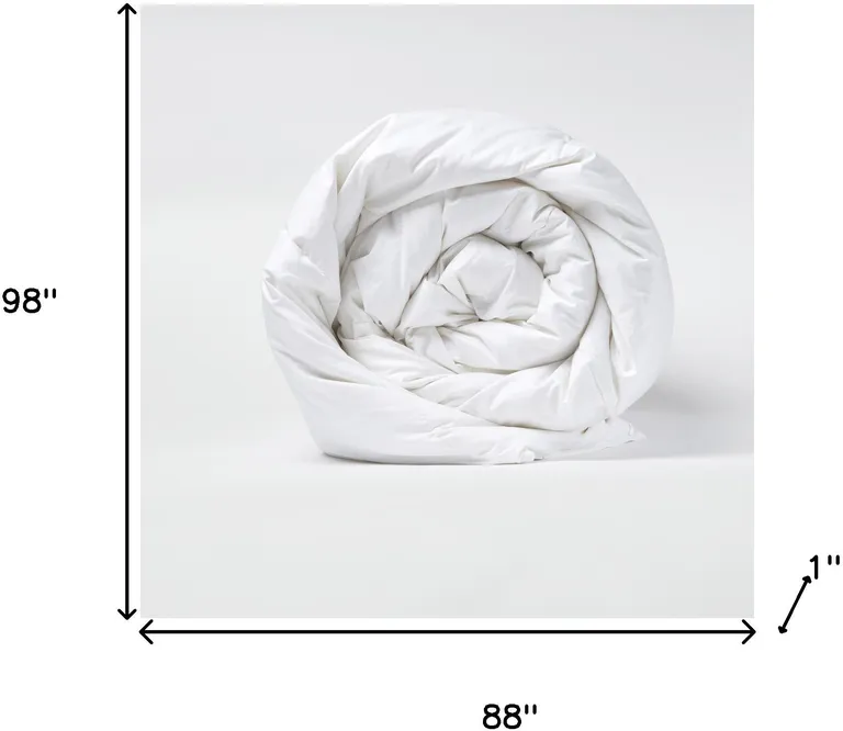 White Queen Cotton Washable Microfiber Down Alternative Comforter Photo 4