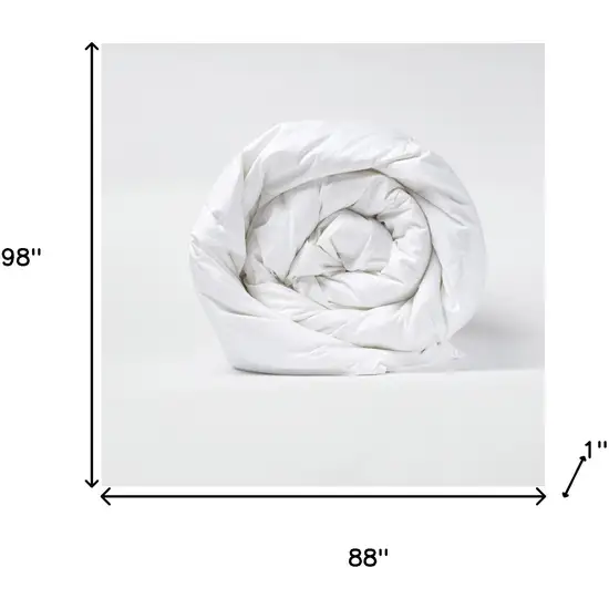 White Queen Cotton Washable Microfiber Down Alternative Comforter Photo 4