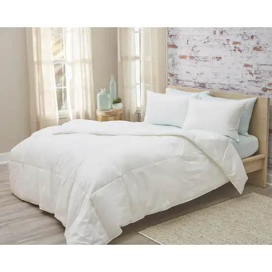 White Queen Cotton Washable Microfiber Down Alternative Comforter Photo 3