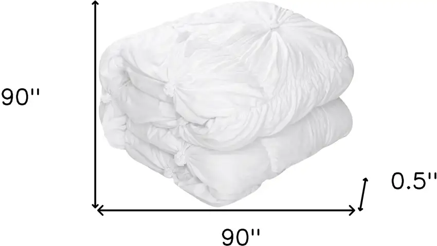 White Queen Polyester 180 Thread Count Washable Down Comforter Set Photo 8