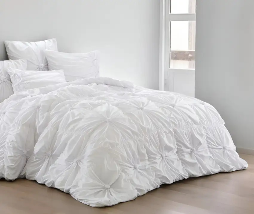 White Queen Polyester 180 Thread Count Washable Down Comforter Set Photo 1