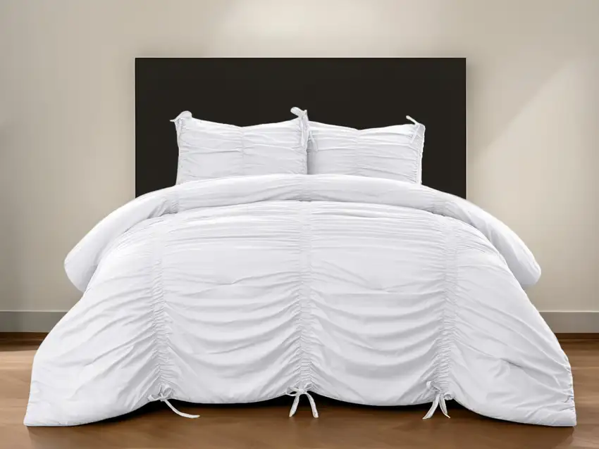 White Queen Polyester 180 Thread Count Washable Down Comforter Set Photo 1