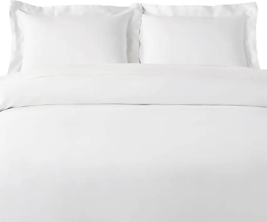 White Queen Rayon Washable Duvet Cover Set Photo 1