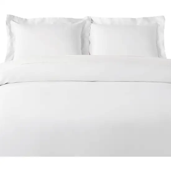 White Queen Rayon Washable Duvet Cover Set Photo 1
