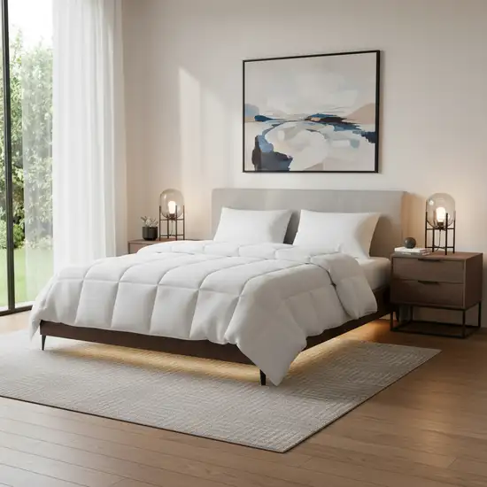 White Ring Stitch Sham And Comforter Photo 1