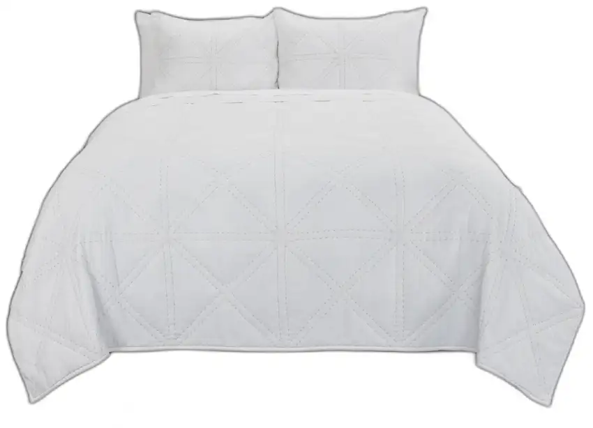 White Twin Extra Long 100% Cotton 300 Thread Count Machine Washable Down Alternative Comforter Photo 1