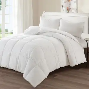 Photo of White Twin Fabric Spot Clean Goose Down Down Comforter