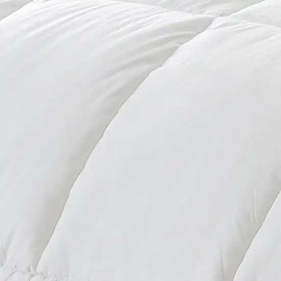 White Twin Fabric Spot Clean Goose Down Down Comforter Photo 3