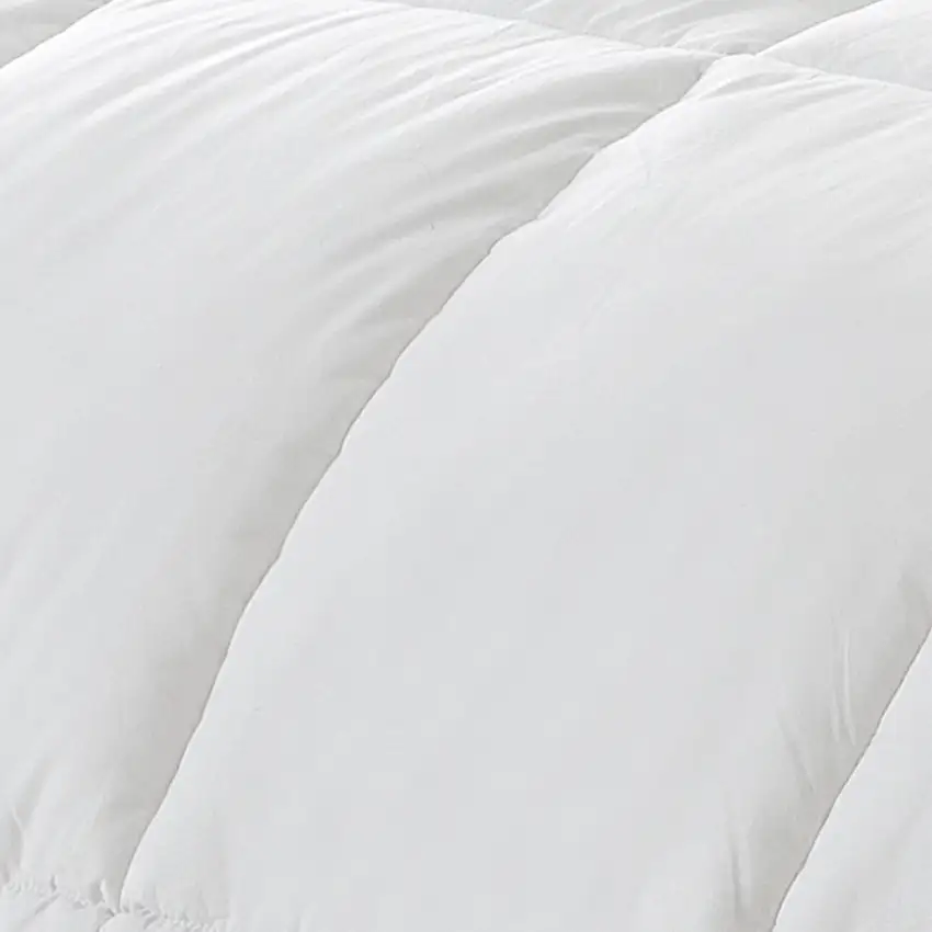 White Twin Fabric Spot Clean Goose Down Down Comforter Photo 3