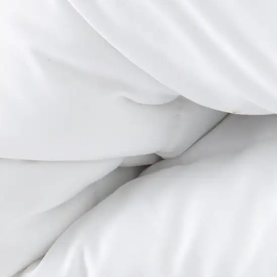 White Twin Microfiber Washable Microfiber Down Alternative Comforter Photo 7