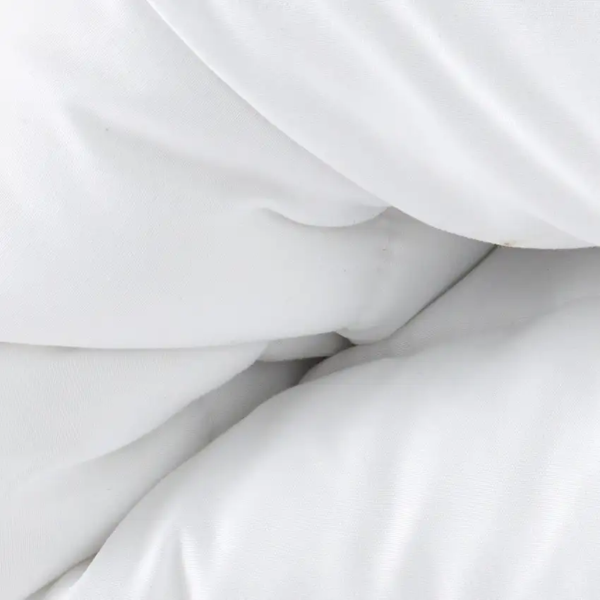 White Twin Microfiber Washable Microfiber Down Alternative Comforter Photo 7