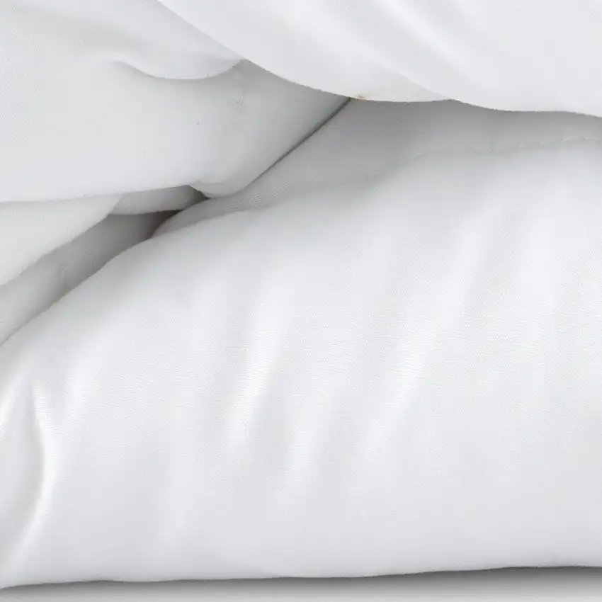 White Twin Microfiber Washable Microfiber Down Alternative Comforter Photo 2