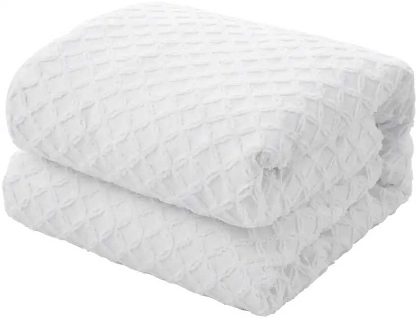 White Twin Polyester 180 Thread Count Washable Duvet Cover Set Photo 6