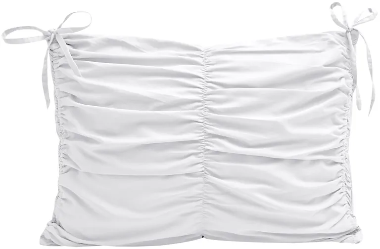 White Twin Polyester 180 Thread Count Washable Down Comforter Set Photo 3