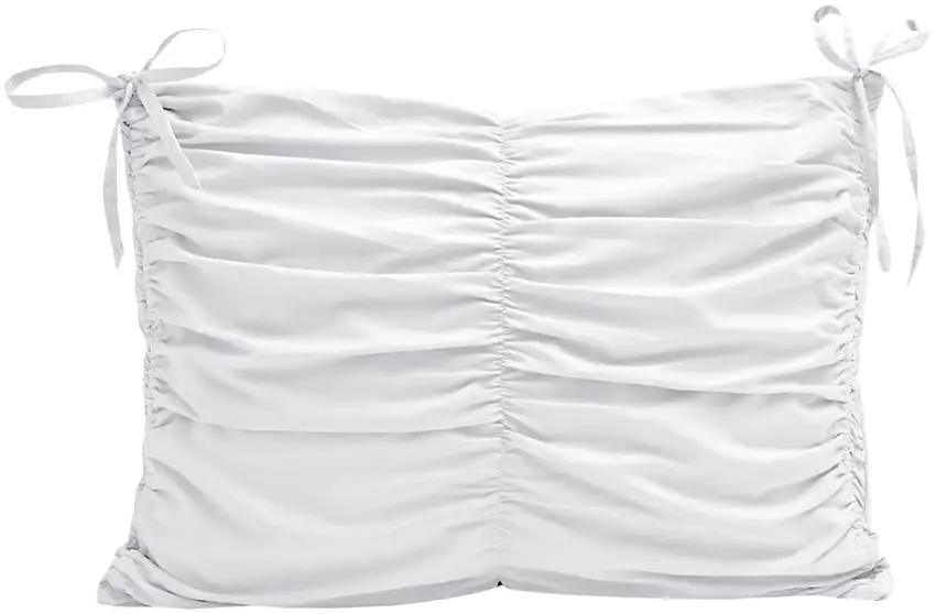 White Twin Polyester 180 Thread Count Washable Down Comforter Set Photo 4