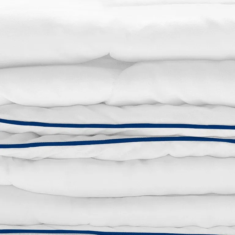 White  Washable Feather And Down Blend Comforter Photo 3