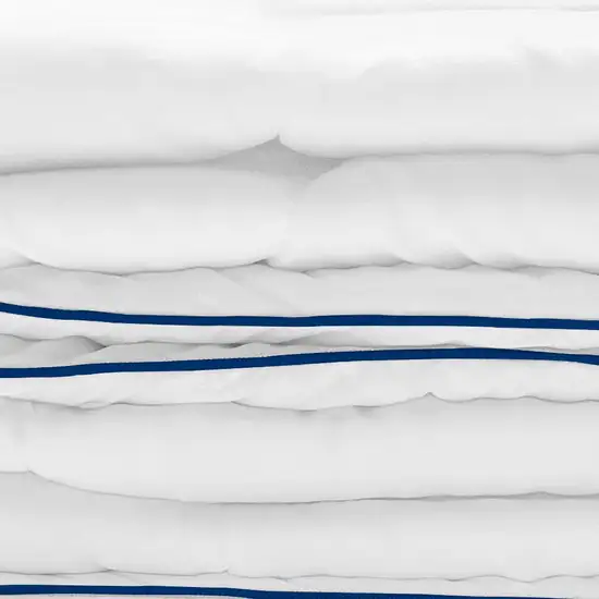 White  Washable Feather And Down Blend Comforter Photo 3