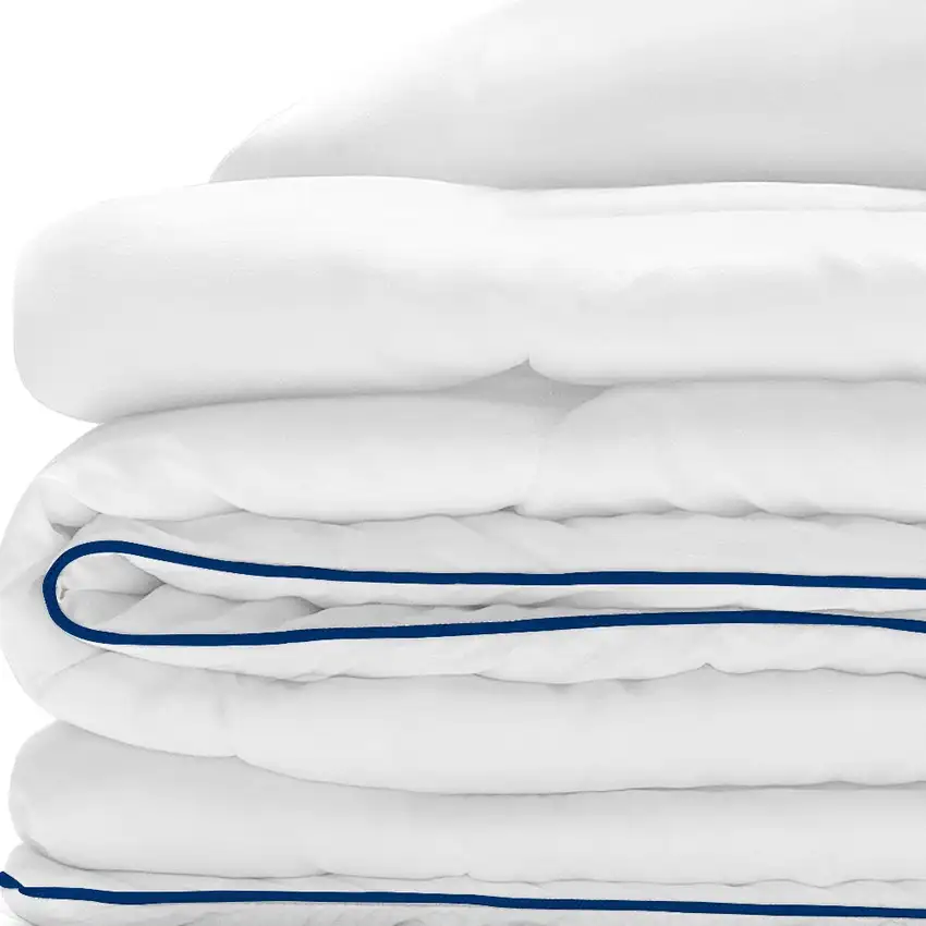 White  Washable Feather And Down Blend Comforter Photo 4