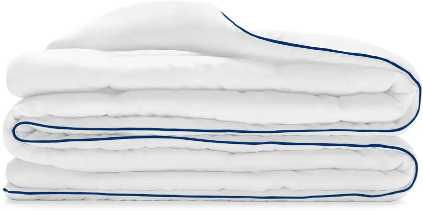 White  Washable Feather And Down Comforter Photo 1