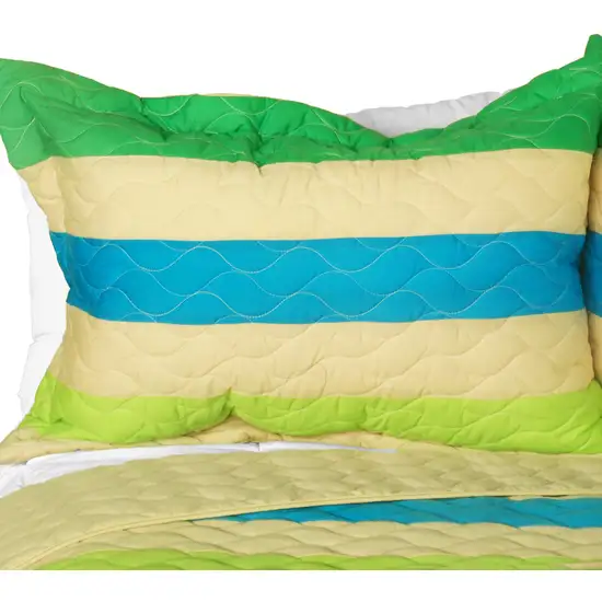 Wild Territory Shanti -  3PC Vermicelli-Quilted Patchwork Quilt Set (Full/Queen Size) Photo 2