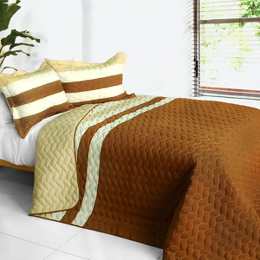 Wonderful Ireland -  3PC Patchwork Quilt Set (Full/Queen Size) Photo 1