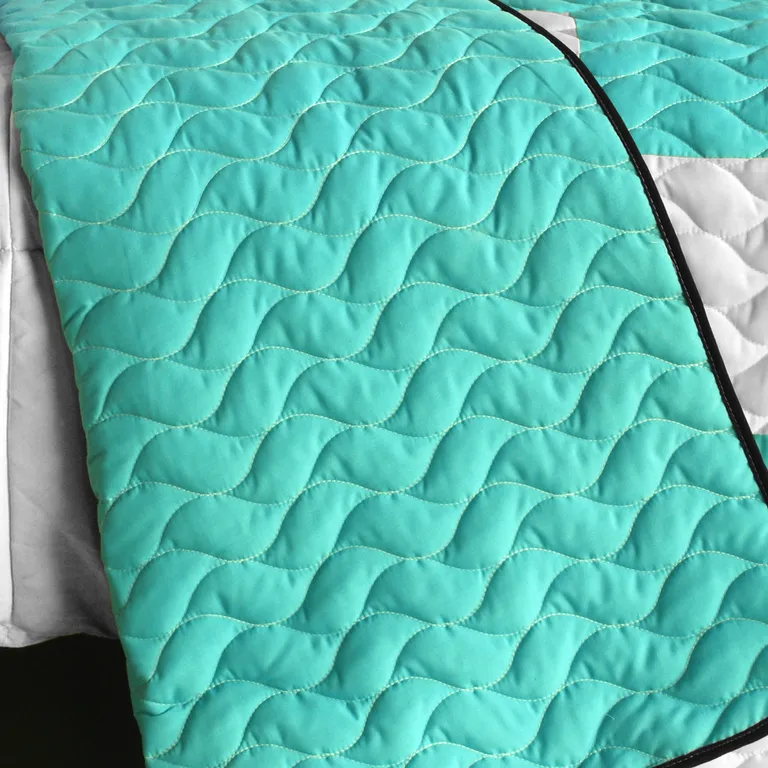 Wonderful Melody - 3PC Vermicelli - Quilted Patchwork Quilt Set (Full/Queen Size) Photo 3