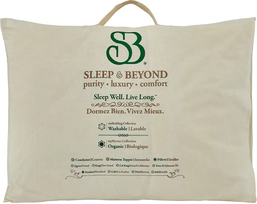 Wool Plush Hypoallergenic Bed Pillow Photo 3