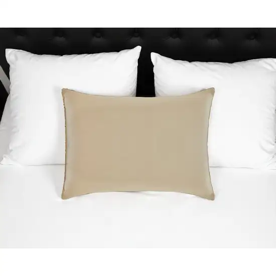 Cotton Wool Hypoallergenic Queen Size Bed Pillow Photo 2