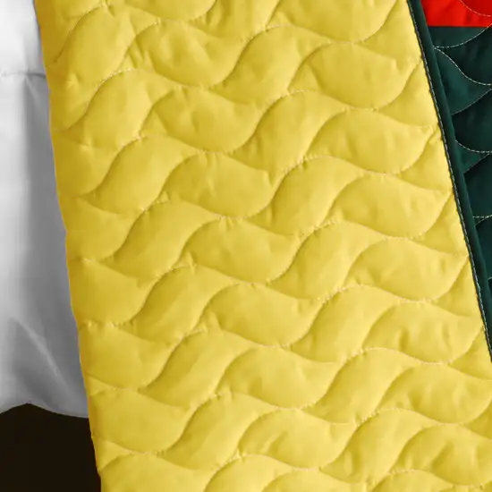 Yesterday Spring -  3PC Vermicelli-Quilted Patchwork Quilt Set (Full/Queen Size) Photo 3